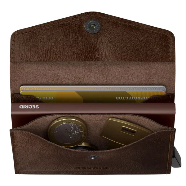 Secrid Envelope Wallet Compact RFID Vintage Chocolate SC1765