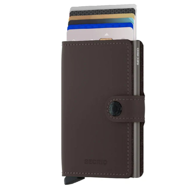 SECRID Miniwallet Matte Truffle Leather RFID SC4215