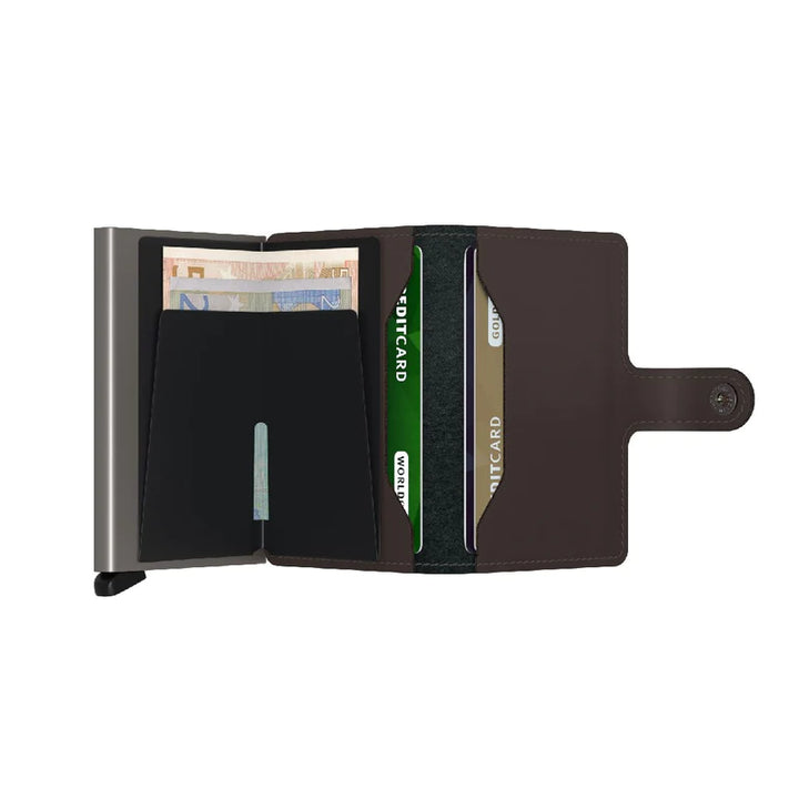 SECRID Miniwallet Matte Truffle Leather RFID SC4215