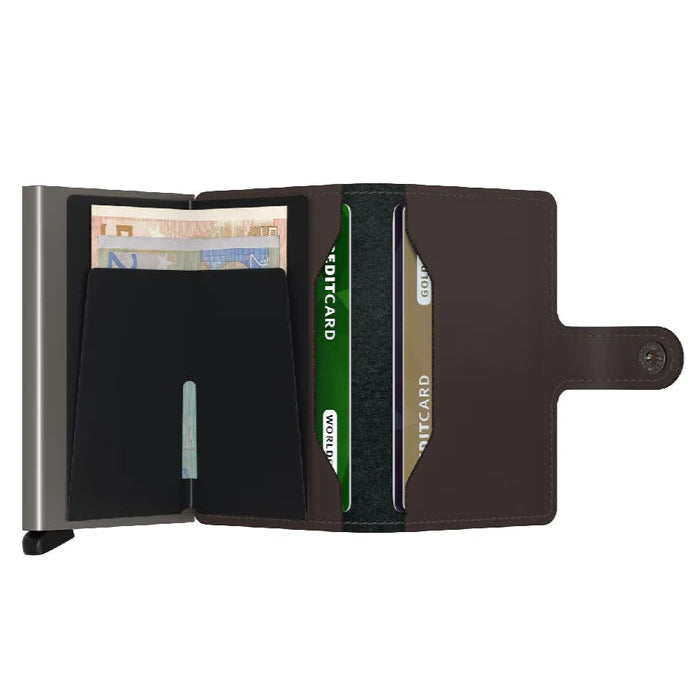 SECRID Miniwallet Matte Truffle Leather RFID SC4215