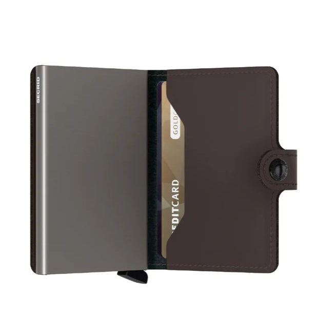 SECRID Miniwallet Matte Truffle Leather RFID SC4215