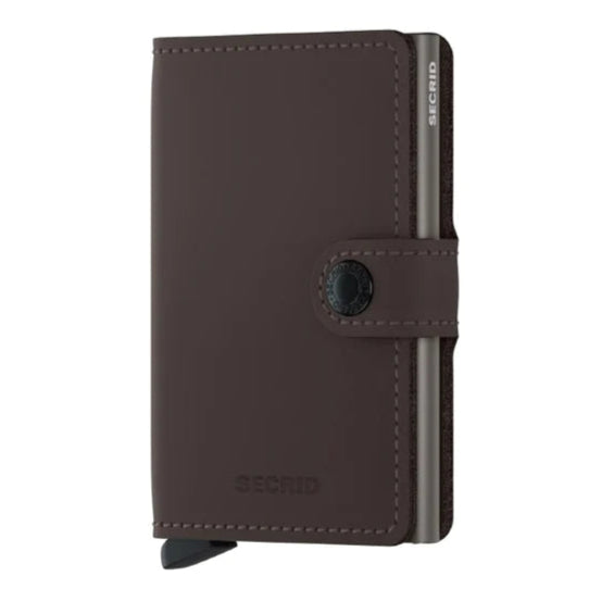 SECRID Miniwallet Matte Truffle Leather RFID SC4215