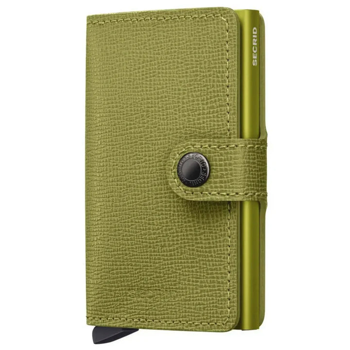 SECRID Miniwallet Crisple Lime Leather RFID Wallet SC1024