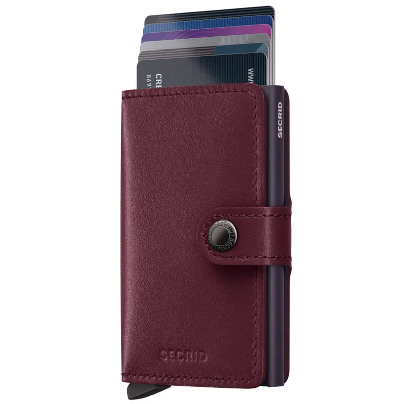 SECRID Miniwallet Original Cranberry Leather RFID SC1062