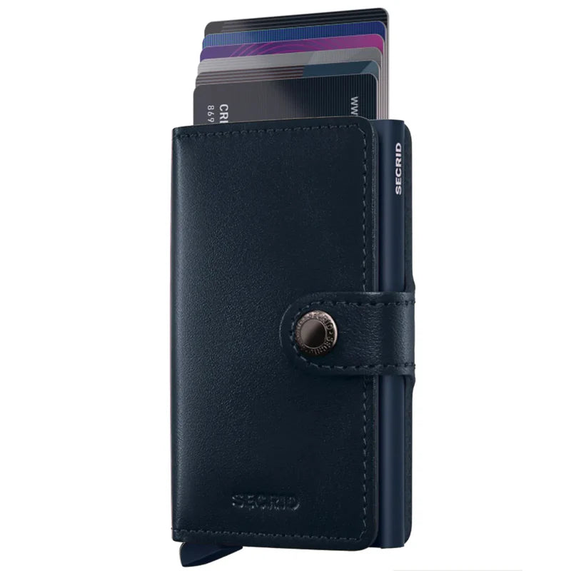 SECRID Miniwallet Original Navy-Navy Leather RFID SC0881