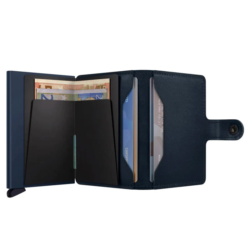 SECRID Miniwallet Original Navy-Navy Leather RFID SC0881