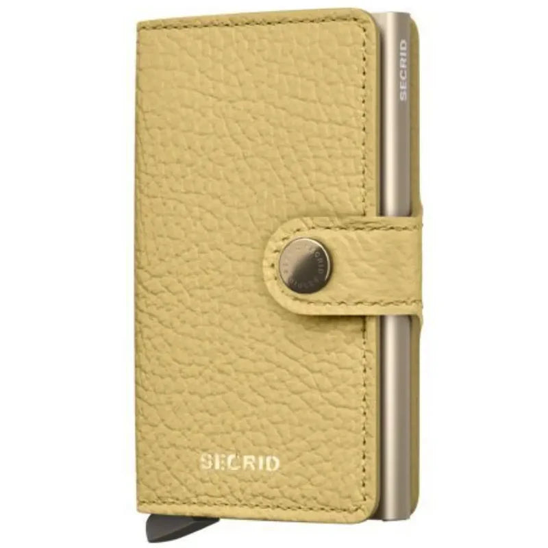 SECRID Miniwallet Pebble Butter Yellow RFID Wallet SC0492