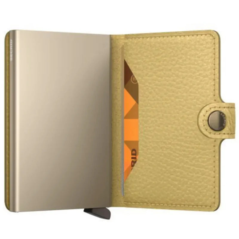 SECRID Miniwallet Pebble Butter Yellow RFID Wallet SC0492