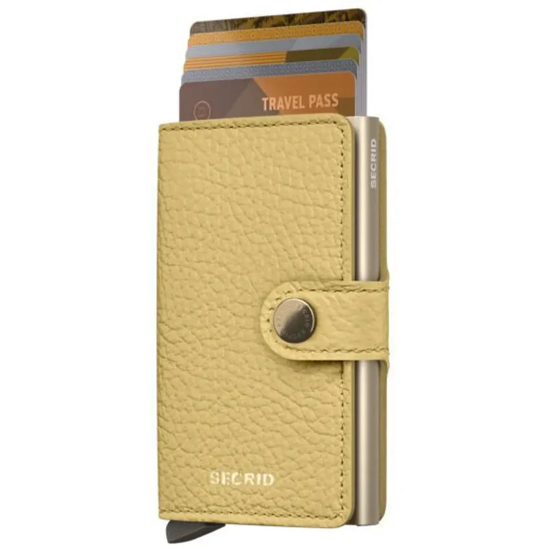 SECRID Miniwallet Pebble Butter Yellow RFID Wallet SC0492