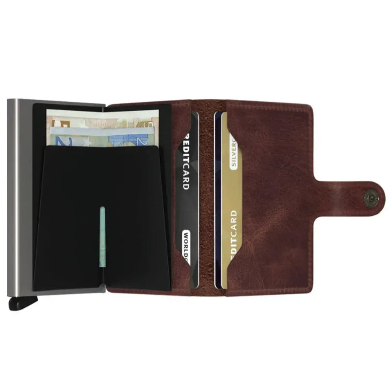 SECRID Miniwallet Vintage Brown Leather SC1825