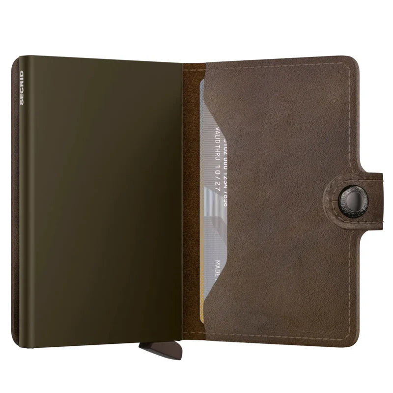 SECRID Miniwallet Vintage Oak Leather RFID SC1512