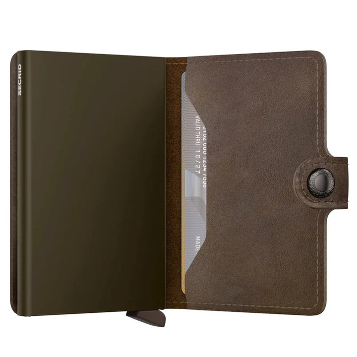 SECRID Miniwallet Vintage Oak Leather RFID SC1512