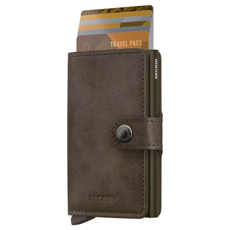 SECRID Miniwallet Vintage Oak Leather RFID SC1512
