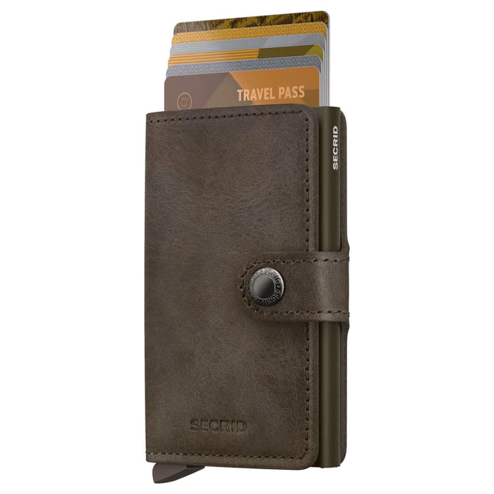 SECRID Miniwallet Vintage Oak Leather RFID SC1512