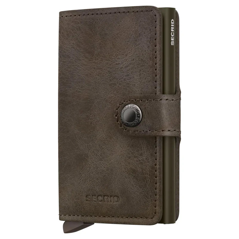 SECRID Miniwallet Vintage Oak Leather RFID SC1512