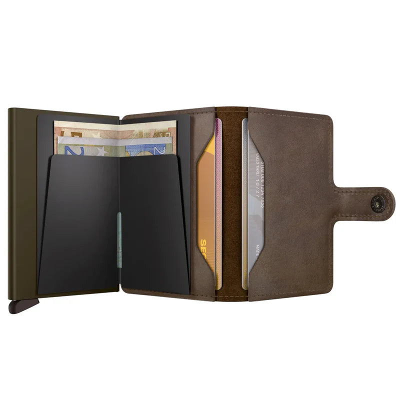 SECRID Miniwallet Vintage Oak Leather RFID SC1512