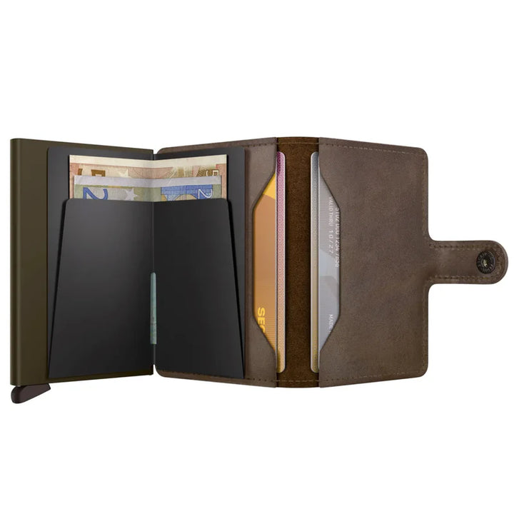 SECRID Miniwallet Vintage Oak Leather RFID SC1512