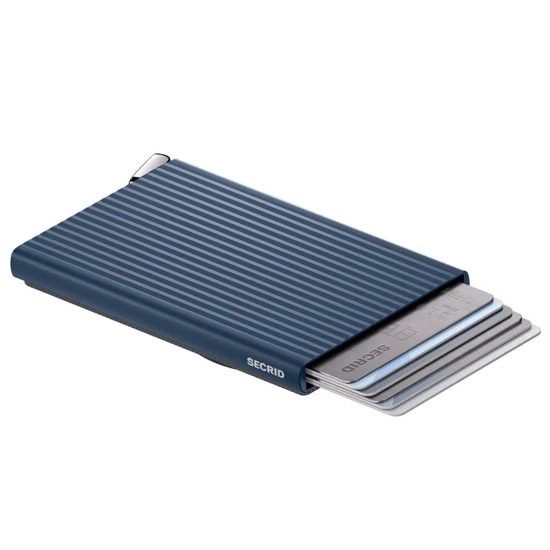 Secrid Premium Cardprotector+ Magsafe RFID Card Wallet Fluted Navy SC1628