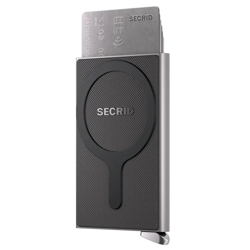 Secrid Premium Cardprotector+ Magsafe RFID Card Wallet Fluted Silver SC1611