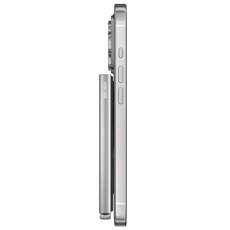 Secrid Premium Cardprotector+ Magsafe RFID Card Wallet Fluted Silver SC1611