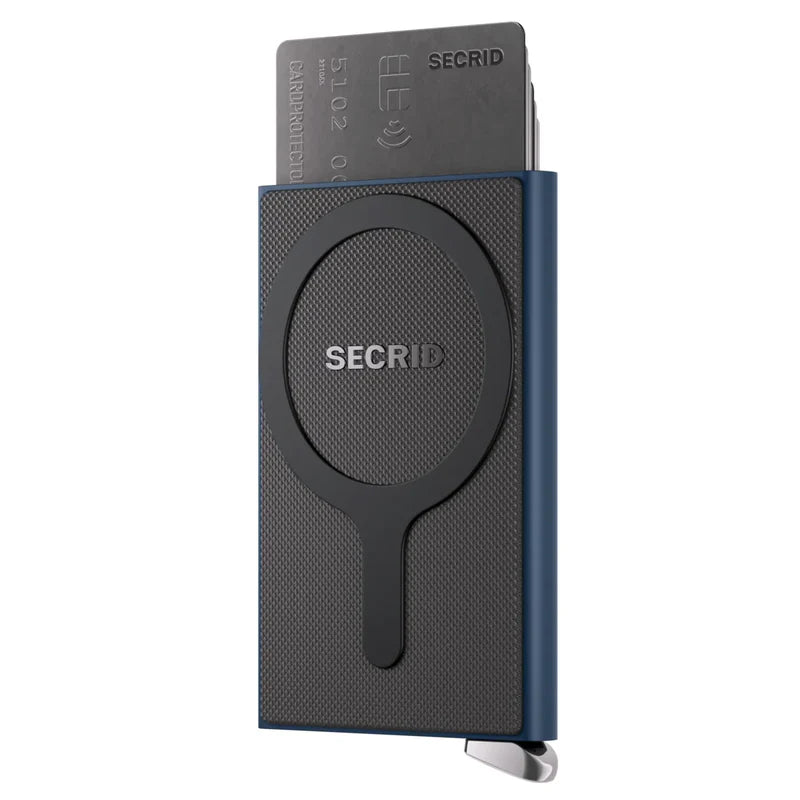 Secrid Premium Cardprotector+ Magsafe RFID Card Wallet Fluted Navy SC1628