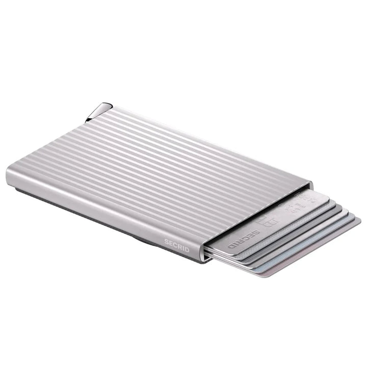 Secrid Premium Cardprotector+ Magsafe RFID Card Wallet Fluted Silver SC1611