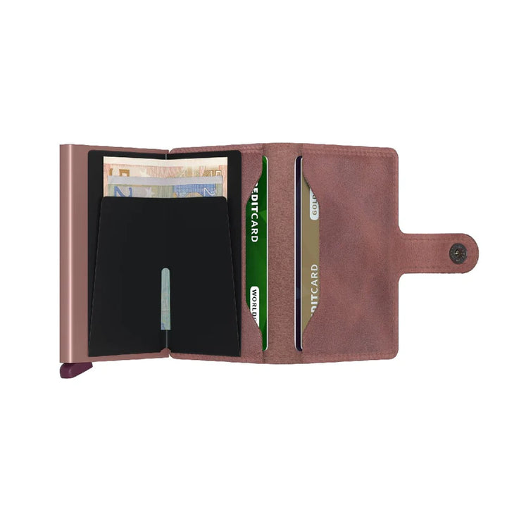 SECRID Miniwallet Vintage Mauve Leather RFID SC4161