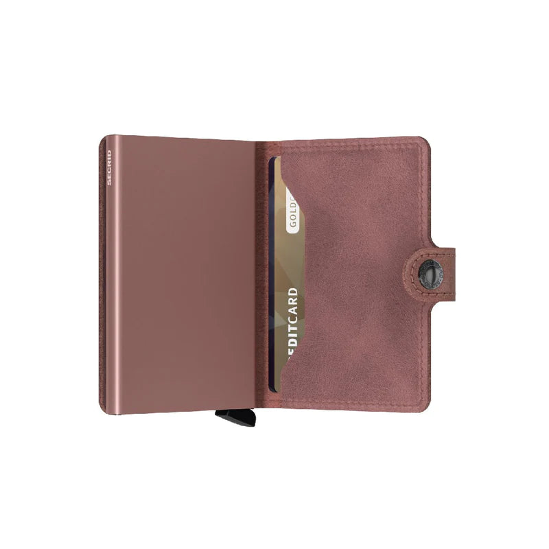 SECRID Miniwallet Vintage Mauve Leather RFID SC4161