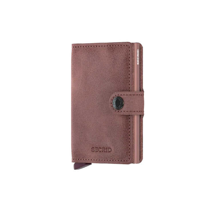 SECRID Miniwallet Vintage Mauve Leather RFID SC4161