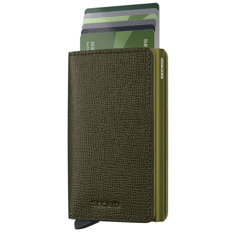 SECRID Slimwallet Crisple Kelp Leather RFID SC4918