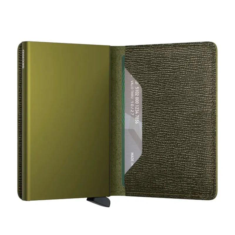 SECRID Slimwallet Crisple Kelp Leather RFID SC4918