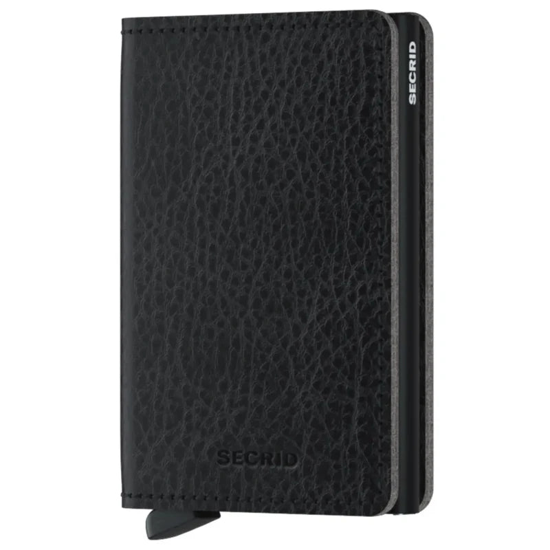 SECRID Slimwallet Veg Tanned Black-Black Leather SC8152