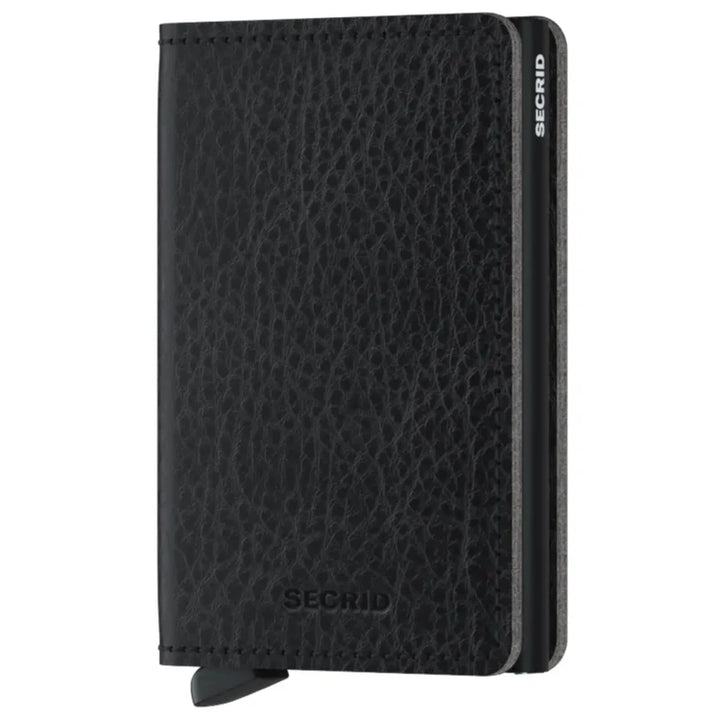 SECRID Slimwallet Veg Tanned Black-Black Leather SC8152