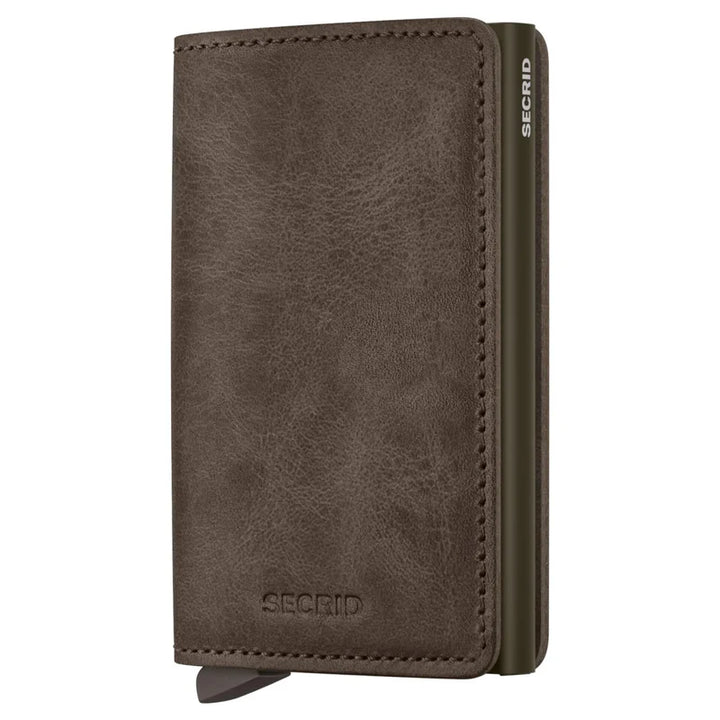 SECRID Slimwallet Vintage Oak Leather RFID Wallet SC1529