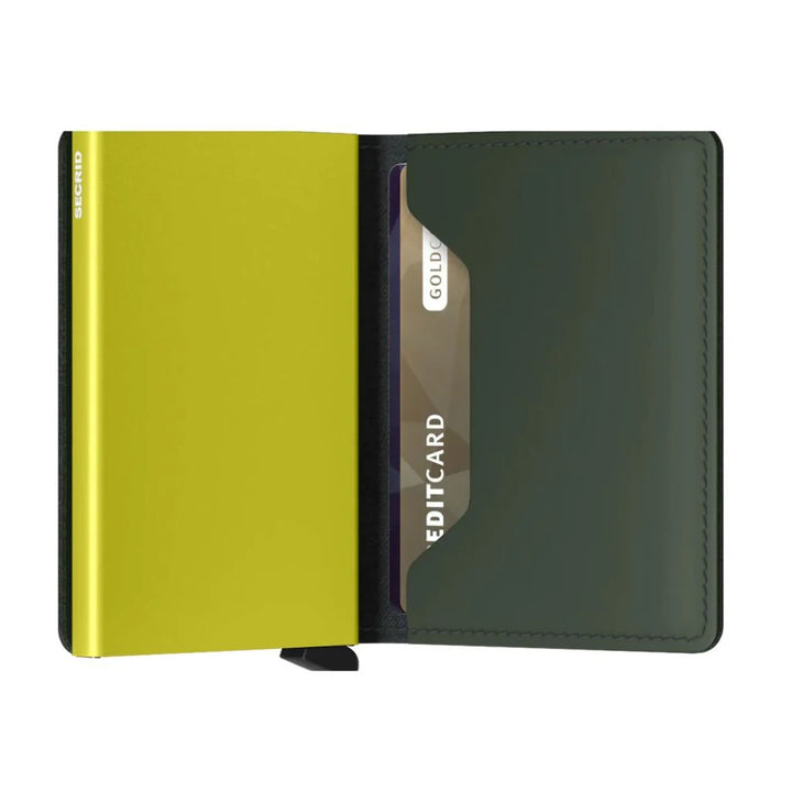 SECRID Slimwallet Matte Green & Lime SC9517