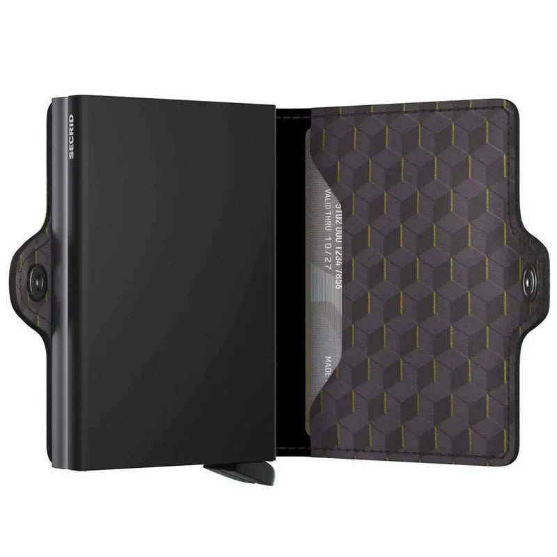 SECRID Twinwallet Optical Grey-Yellow RFID Wallet SC1215