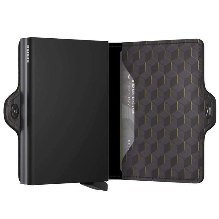 SECRID Twinwallet Optical Grey-Yellow RFID Wallet SC1215
