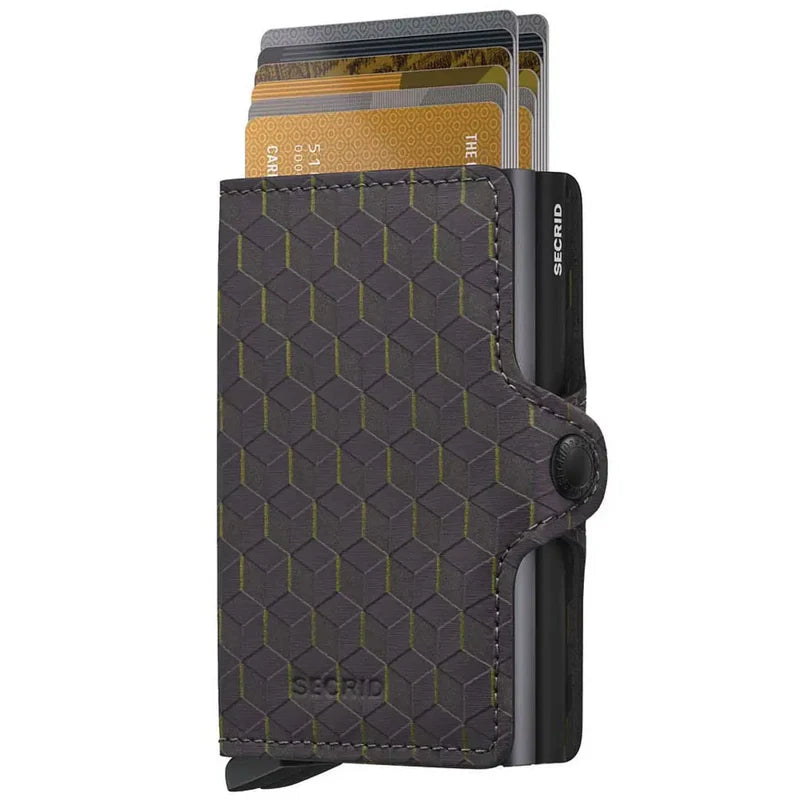 SECRID Twinwallet Optical Grey-Yellow RFID Wallet SC1215