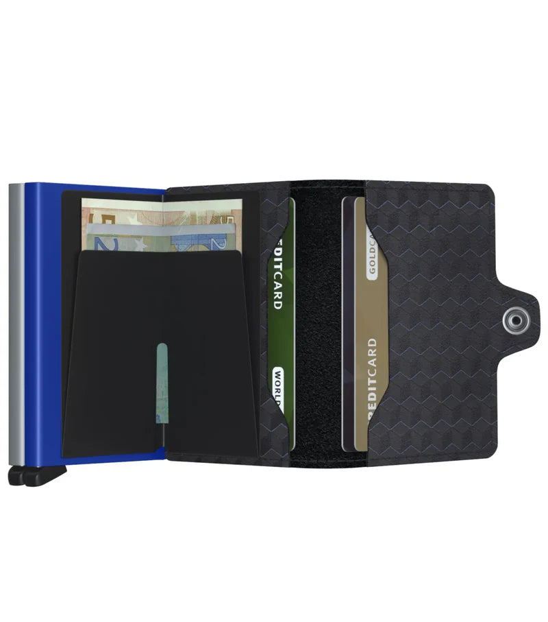 SECRID Twinwallet Optical Titanium Blue RFID Wallet SC8688