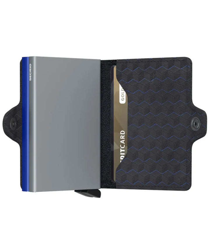 SECRID Twinwallet Optical Titanium Blue RFID Wallet SC8688