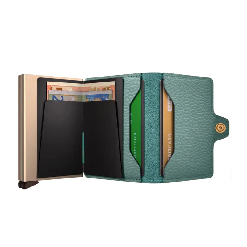 SECRID Twinwallet Pebble Sea Green RFID Leather SC4895