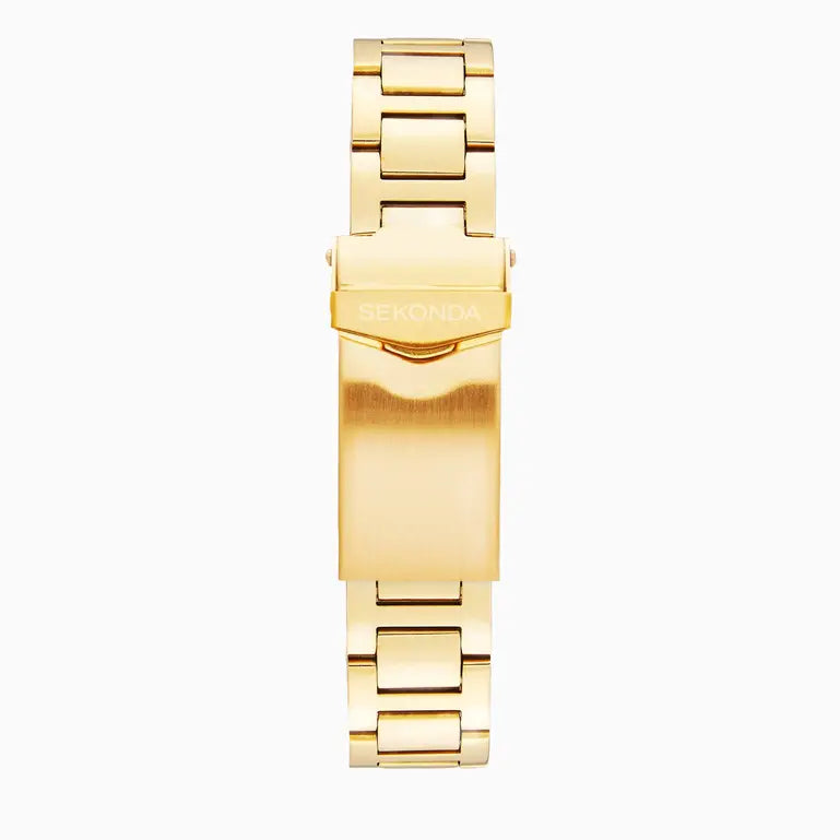 Sekonda Womens Octaire Gold Case Stainless Steel Bracelet Watch