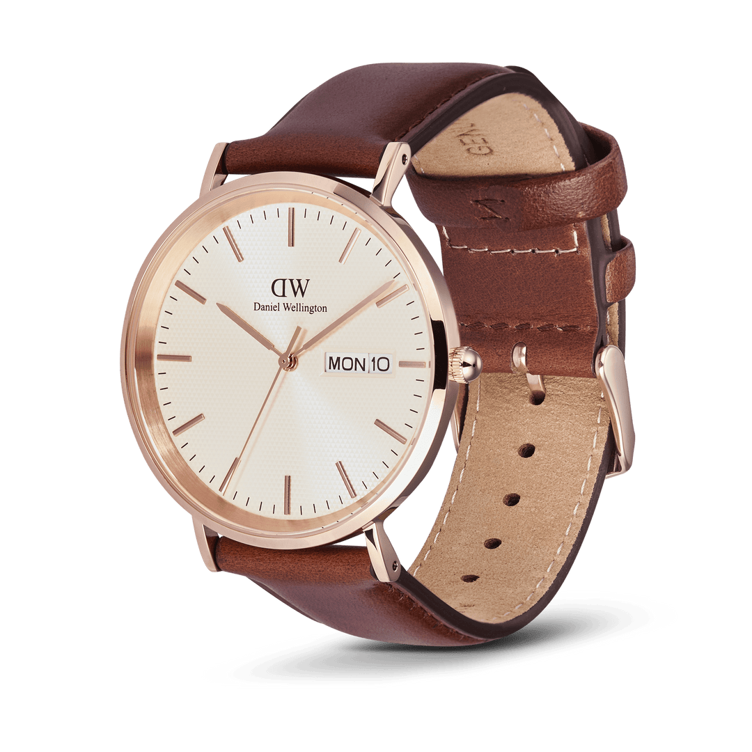 Daniel Wellington Classic Day Display St Mawes Rose Gold Champagne Watch