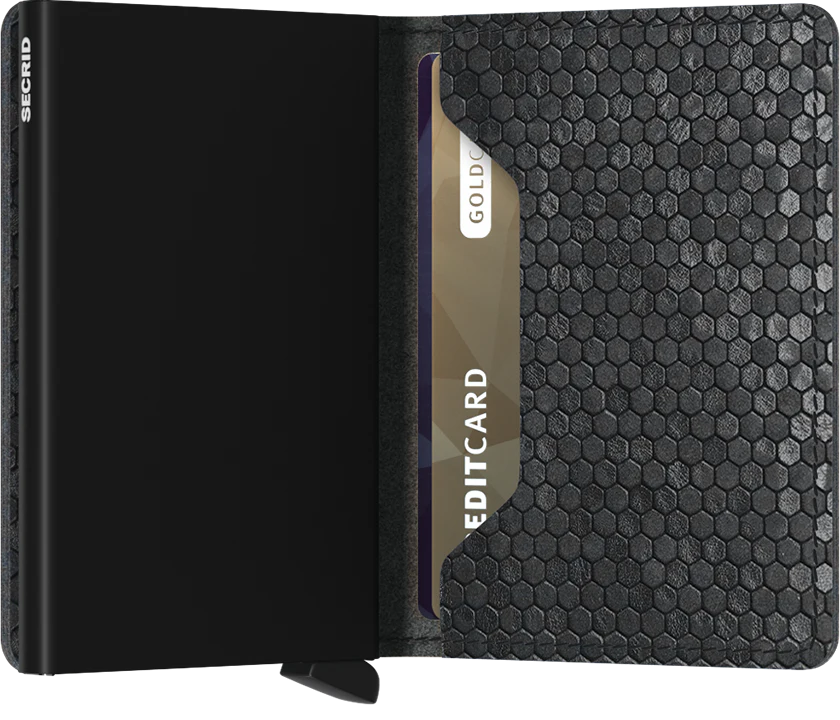 SECRID Slimwallet Hexagon Black RFID Wallet SC4277