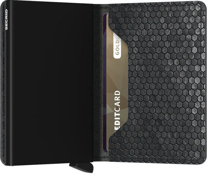 SECRID Slimwallet Hexagon Black RFID Wallet SC4277