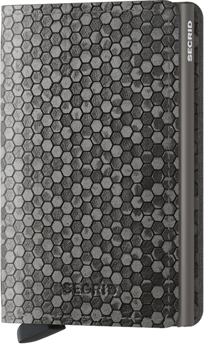 SECRID Slimwallet Hexagon Grey RFID Wallet SC4482