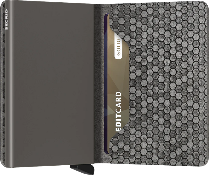 SECRID Slimwallet Hexagon Grey RFID Wallet SC4482