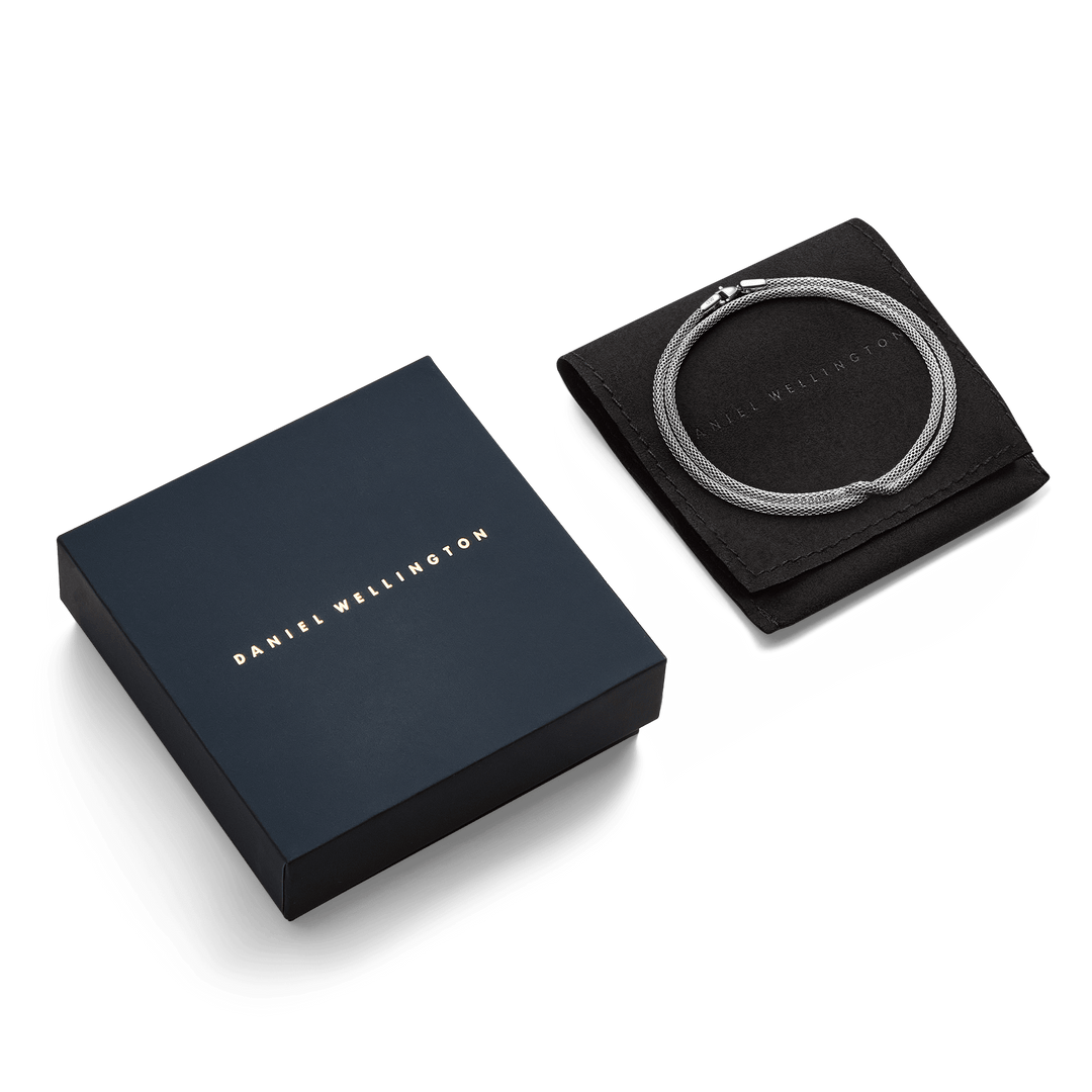 Daniel Wellington Tide Mesh Necklace Silver 2.8