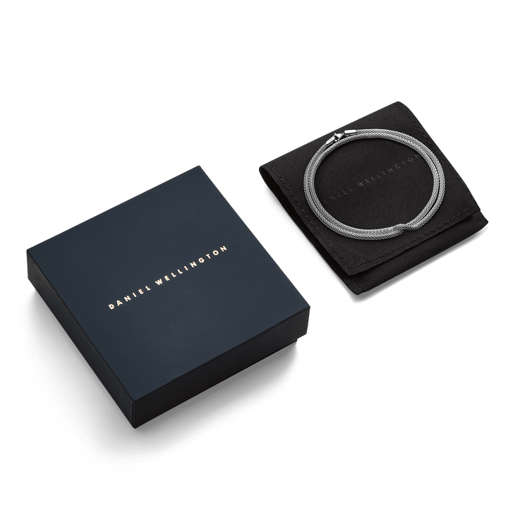 Daniel Wellington Tide Mesh Necklace Silver 2.8