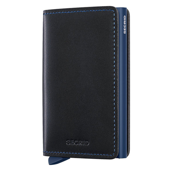 SECRID Slimwallet Original Black Navy Leather SC0430